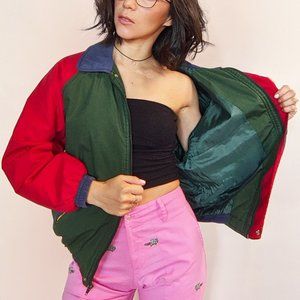 Vintage '90s multicolor unisex track jacket